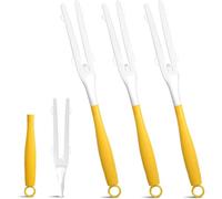 3 Pack Yellow Replacement Duster Handles - Compatible with Swiffer Duster Refills, Extendable & Detachable Mop Sticks for Tight Spaces, Reusable Cleaning Tool Handles