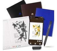 3 Pack Yuan Smart Lined Notebook with Smart Pen, Real-Time App Sync, A4 Softcover, Digitally Convertible College Ruled Journal, Professional Business/Work/Student Notebook for iPhone & Android