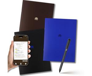 3 Pack Yuan Smart Lined Notebook with Smart Pen, Real-Time App Sync, A4 Softcover, Digitally Convertible College Ruled Journal, Professional Business/Work/Student Notebook for iPhone & Android