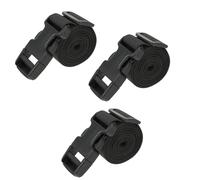 3 Packs 1.5m Black Tie Down Straps Luggage Straps Lashing Strap Nylon Strap with Quick Release Adjustable Straps with Buckles, Adjustable Utility Straps for Backpacking Suitcase Outdoor Activities