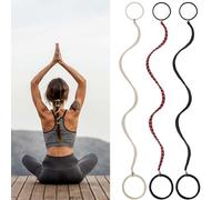 3 Packs 16" Ponytail Holders Hair Ties for Sports, Elastic Spiral Hair Tie Scrunchies No Damage Strong Braided Pony tails Hair Ties for Wind Water for Short Thin Fine Hair (Mix Color)…