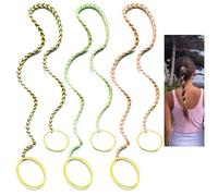 3 Packs 25" Hair Ties No Damage for Thick Long Hair, Elastic Hair Bands for Women's Hair Colored Ponytail Holders Pony Tails Wrap for Long Thick Hair Tangle Free Hair Ties for Women Sports Swim