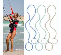 3 Packs 25" Thick Hair Ties No Damage for Women, Elastic Girls Hair Bands Strong Braided Ponytail Holders for Long Thick Curly Hair Stretchy Spiral Pony Tails Hair Ties for Sports Swimming Running