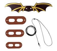 3 Packs Adjustable Bearded Dragon Harness Leash with Wing for Reptiles Small Pet Animals Halloween Costume