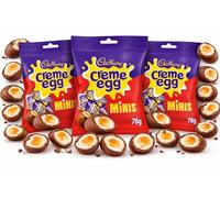 3 Packs Cadbury Mini Creme Eggs Chocolate Eggs 78g Creme Egg Multipack Best Easter Gift For Family & Friends Perfect For Easter Egg Hunt Great Gift For Kids & Adults School Offices