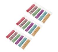 3 Packs Crushed Glass Nail Art Charm Mix Colour 6 Bag Set