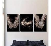 3 Packs Diamond Painting Kits for Adults Holding Hands 3 Piece 5D DIY Diamond Art Kit Painting Full Drill Embroidery Crystal Rhinestone Gem Cross Stitch Arts Craft Home Wall Decor Gift 60x30cm S-4946