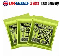 3 Packs Ernie Ball 2221 Electric Guitar Strings 10-46 Regular Slinky KM1