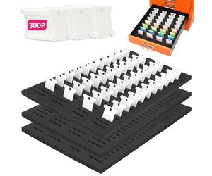 3 Packs Foam Insert with 300Pcs Embroidery Floss Bobbins for Bisley Steel Multi-Drawer Cabinet, White Floss Bobbins for Cross Stitch, EVA Foam Insert, Set for Sewing Storage (Drawer Not Included)