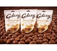 3 Packs Galaxy Milk Chocolate Truffles Easter Mini Eggs Bag 74g Easter Egg Hunt Big Night In Birthday Thank you gift Present Filled chocolate eggs Perfect For Easter Egg Hunt School Offices Bulk