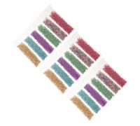 3 Packs Irregular Glass Nail Flakes Crushed Gravel Decoration Kit | Mix Colour, 6-grid Bagged Set, Irregular Chips, Sorted Convenience for Fingernail Accessories and Daily Office Looks