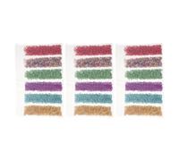 3 Packs Irregular Glass Nail Flakes Mixed Colour 6-grid Pack