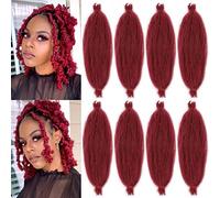 3 Packs Marley Twist Hair 18 Inch Pre-Separated Springy Afro Twist Hair Extension Afro Kinky Hair for Braiding Marley Kinky Braiding for Black Women (#BUG, 18 Inch (Pack of 3))