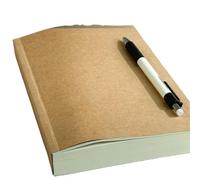 3 packs Notebook 14 * 21cm Thick A5 Blank Notebook Retro Student Practical Draft for Work School Note Taking(A5)