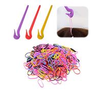 3 Packs of Elastic Rubber Hair Band Remover, with 100 Rubber Bands, Elastic Hair Band Cutter, Plastic Hair Band Scissors, Ponytail Removal Tool, Suitable for All Hair Styles