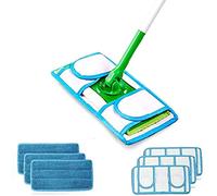3 packs of reusable microfiber mop pads wet refill pack-washable and durable-replacement head