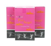 3 Packs of Stamford Pink Range Incense Cones - Fire Angel