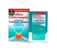 3 Packs of Ultra Chloraseptic Original Menthol Throat Spray 15ml