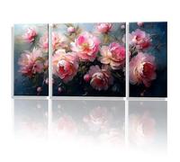 3 Packs Paint by Numbers for Adults, Paint by Numbers Dream Fresh Flowers Pattern Design, DIY Craft Art Painting Kit, With Brushes, Hobbies for Adults Women, Room Decor Gifts for Women 32x64in y1s-793