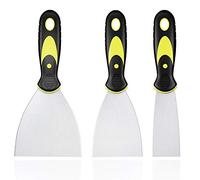 3 Packs Paint Wallpaper Scraper Tool Set, Stainless Filling Knives Putty Drywall Joint Knife with Plastic Handle and Metal Blade Scraper, Perfect for DIY Decorating Paint Removal