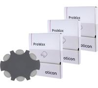 3 Packs ProWax Filter Wax Guards - Genuine OEM Replacement for Oticon Hearing aids and Custom Earmolds | Authentic Danish Made Hearing Aid Supplies | 3 Packs (18 Total Filters)
