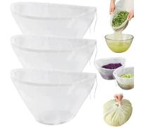 3 Packs Reusable Nut Milk Bags, 19" Large Cheesecloth Bags for Straining Nylon Mesh Filter Bag for Juicing, Yogurt, Kitchen Straining, Vegetable Dehydrator (L)