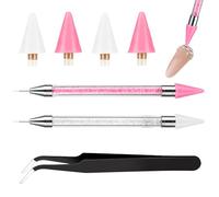 3 Packs Rhinestone Picker Tool Set -2 Pcs Precision Rhinestone Pen & 1 Pcs Tweezers for Diamond Painting, Gems & Crafts