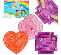 3 Packs Squishy Sensory Marble Maze Fidget Toys - Fidget Sensory Maze for Autism, Anxiety & ADHD, Squeeze Fidget Toy Calming Tools for Adults Office Desk / Travel Classroom Must Haves