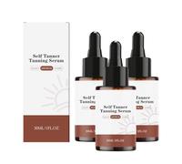 3 Packs Sunless Tanning Drops self-tanning Drops,Sunless TanningDrops,Self-tanning Concentrate,Even Tan without Sun Damage,Long-lasting Moisturizing (A-3pcs)