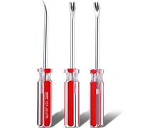 3 Packs Tack Lifter 3 mm U Tip Nail Staple Rivet Tack Puller Screwdriver Upholstery Staple Remover Tool for Furniture