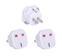 【3 Packs】UK to USA Travel Adapter suitable for US, Australia, Canada, Mexico,Thailand, Philippines, China, Japan, Vietnam -See Description