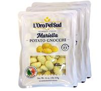 3 Packx 1 lb, Potato Gnocchi, Product of Italy, Pasta Dumplings, Pasta di Patate, Cooks in 2-3 Minutes, L'Oro Del Sud, Mariella