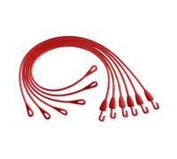 3 PAGEN® Roulade Clips for Tying Meat & Cabbage Rolls - Reusable Roulade Ties Make Work Easier - Dishwasher Safe and 100% Food Safe - Set of 6 Silicone in Red