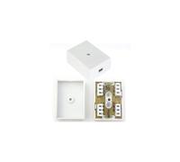 3 Pair/6 Way IDC White Junction Box - BT Telephone/Phone Cable Coupler Socket Connector Wire Repair - Wall Mounted Terminal Block - CablerFinder