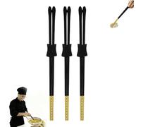 3 Pair Cooking Chopsticks Long, Anti-Scald Heat Resistant Silicone Chopsticks for Cooking, Heat Proof Cook Chopstick with Rest, Kitchen Tool for Frying Tempura, Hot Pot, Grilled Meat