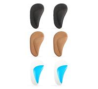 3 Pair Gel Arch Support Pads,Adhesive High Arch Pad Arch Support Insoles Women Arch Insoles Shoe Plantar Fasciitis Gel Arch Pads for Relieve Pressure Foot Arch Support for Women Men Kids, One Size