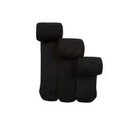 3 PAIR OF COTTON RICH SCHOOL CHILDREN GIRLS SUPER SOFT KIDS PARTY FOOTED TIGHTS (7-8, Black)