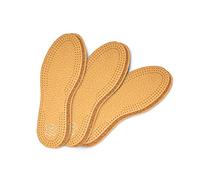 3 Pair Pack Shoe Insoles Made of Vegetable Tanned Sheepskin Leather and Natural Cork | Elegant and Comfortable | Kaps Pecari Cork Set (Men / 7 UK / 41 EUR)