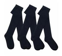 3 Pair Packs Tights Boys and Girls Back to Schools Pairs Warm Cotton Rich Plain Soft Children 2-13 Year MULTIPACK (Plain Navy - 7-8 Years)