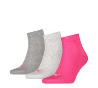 3 pair Puma Sneaker Quarter Socks Unisex Mens & Ladies In 3 Colours c