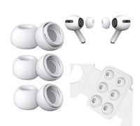 3 Pair Replacement Ear Tips for Airpods Pro/Airpods Pro 2 with Noise Reduction Hole, Anti-Slip Soft Silicone Replacement Earbuds with Portable Storage Box (Assorted Sizes,S/M/L)