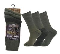 3 Pair Thermal Men's Military Socks Army | Heavy-Duty Army Combat Socks for Hiking, Walking & Cold Weather | Fits UK 6-11, EU 39-46, US 7-12 | Warm, Breathable & Comfortable