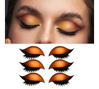 3 Pairs 2-in-1 Lazy Eye Shadow Eyelash Patch, Eyeshadow and Eyelash Stickers, 2-in-1 Reusable Eye Makeup Stickers for Quick and Easy Application, Ideal for Busy Professionals and Makeup Enthusiasts(Or