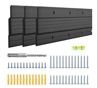 3 Pairs 30" French Cleat Hanger, Aluminum French Cleats Bracket Heavy Duty for Pictures Frame, Mirror & Whiteboard, Interlocking Z Bar Clips Picture Hanging KitSupport 300 LBS Invisible Easy Install