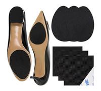 3 Pairs 3M Non-Slip Shoes Pads Adhesive Shoe Sole Protectors High Heel Pads for Shoes Anti-Slip Shoe Grips for Women and Men (Black)