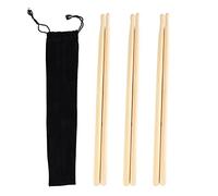 3 Pairs 5A Drum Sticks,Anti Slip Handles, Solid Maple Wood, Enhanced Grip Performance, Premium Material, Excellent Elasticity and Reactivity, Versatile Pack, Storage Bag,