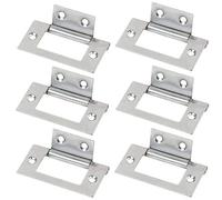 3 Pairs (6 Unit) Flush Hinge Polished Chrome 51 x 25mm