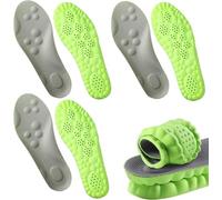 3 Pairs Accurate Revolutionary Orthopedic Insole Accurateg.Ct12 Insoles 4D Cloud Technology Insole Super Soft Ultra Comfort Cloud Sole Insoles for Women Men (Green,7-8)