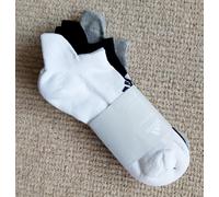 3 Pairs ADIDAS GOLF SOCKS 6-8 40-42 Cushioned Breathable White Grey Black Adi5