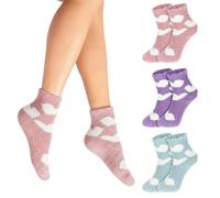 3 Pairs Aloe Socks Moisturizing Spa Socks, Women Spa Pedicure Foot Care Sock, Winter Warm Home Sleeping Sock for Women Men Repairing Softening Dry Cracked